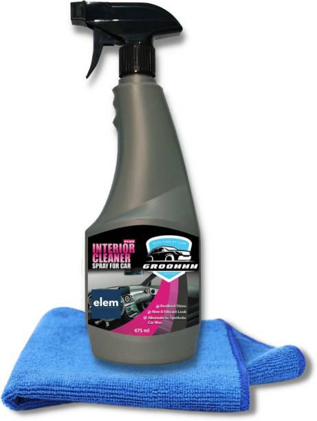 ELEM Groommm Interior Cleaner Plus Spray for Cars with Micro Fiber Cloth | 475 ml ELGR002IN Vehicle Interior Cleaner