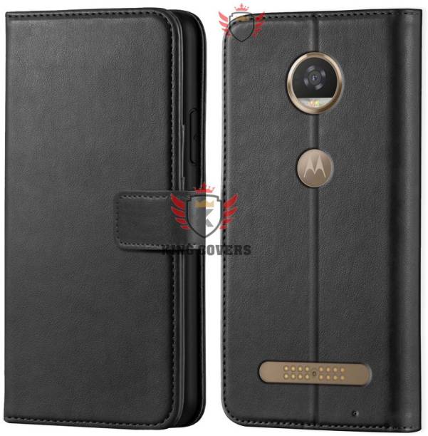 KING COVERS Wallet Case Cover for Motorola Moto Z2 play...
