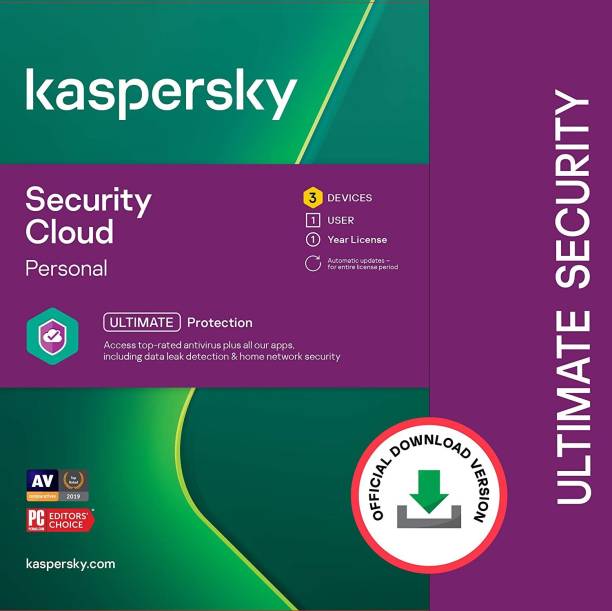 Kaspersky 3 PC 1 Year Ultimate Security (Email Delivery - No CD)