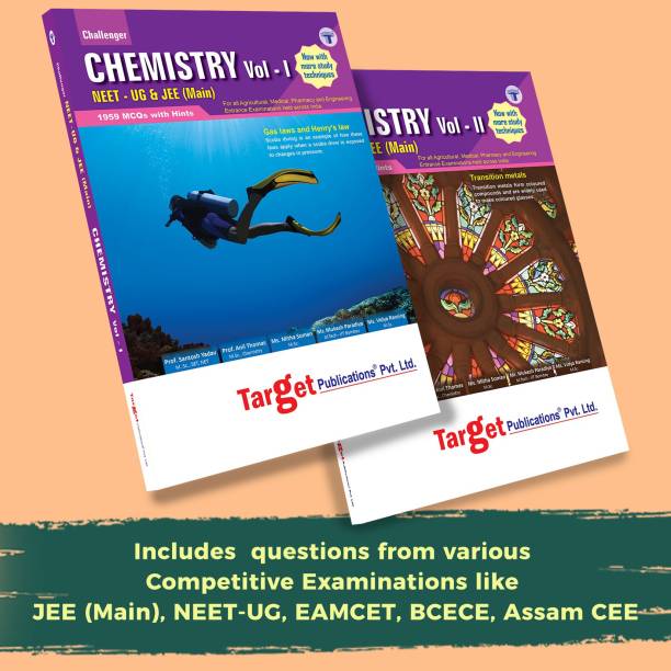 NEET Book | NEET UG / JEE Main Challenger Chemistry Books | Vol 1 And 2 | JEE Book | JEE / NEET 2021 Books For Medical And Engineering Exam | Chapterwise MCQs | Chemistry Study Material With Previous Year Question Paper