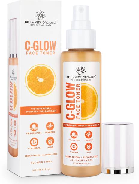 Bella vita organic Vitamin C Glow Face Toner for Skin Hydration, Pores Tightening 100 ML Men & Women