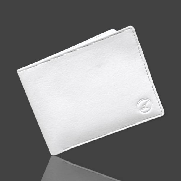 LIMERENCE Men Trendy, Casual, Evening/Party, Travel White Artificial Leather Wallet
