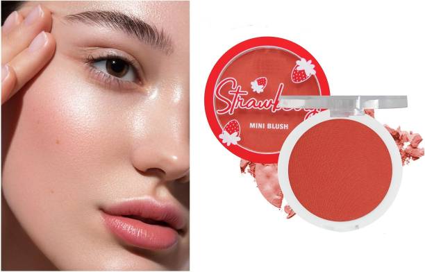 MYEONG Face Blusher Makeup Cheek Blush Powder Minerals Palettes Blusher Natural Brush Palette Cream