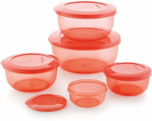 MASTER COOK MALTA 5 PC ROUND  - 6270 ml Polypropylene Grocery Container