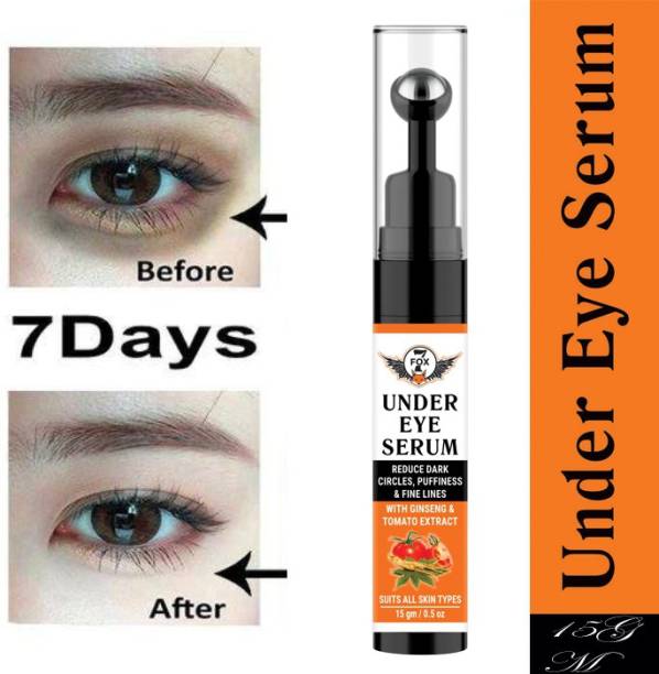7 FOX Under Eye Serum with Reduce Dark Circles, Puffiness, Dryness, Fine Lines-