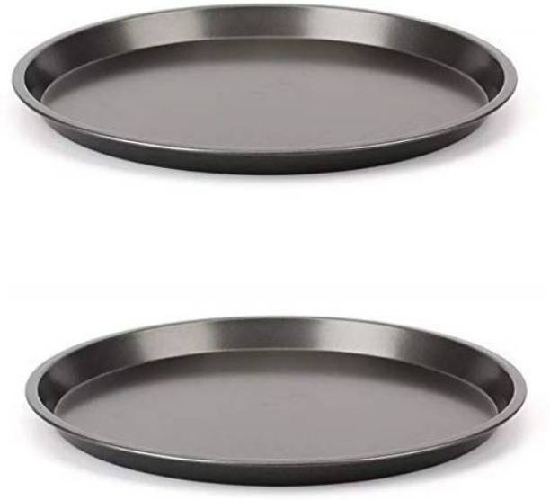 ALAMDAAR Non Stick Round Pizza Baking Tray BakeWare Plate Mould Tools Microwave Oven OTG Pizza Tray