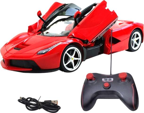 Miss & Chief by Flipkart Big Remote Control Car with Back Front Light, Open Door, Remote & USB Cable