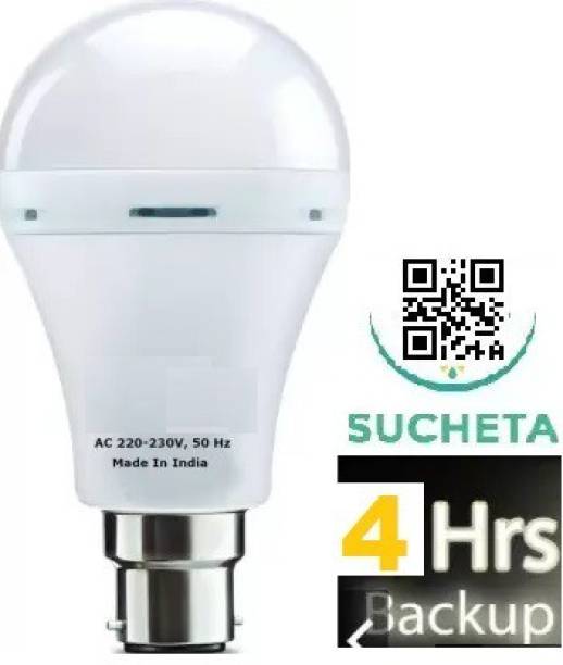 SUCHETA Rechargeable Emergency AC DC BULB 9 WATT Smart Bulb
