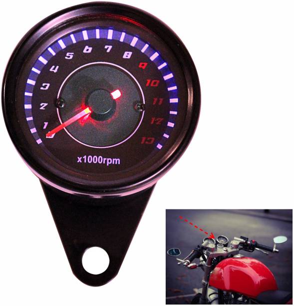 ASRYD Motorcycle Speedometer Meter R.P.M Meter All Bike FIt Analog Speedometer