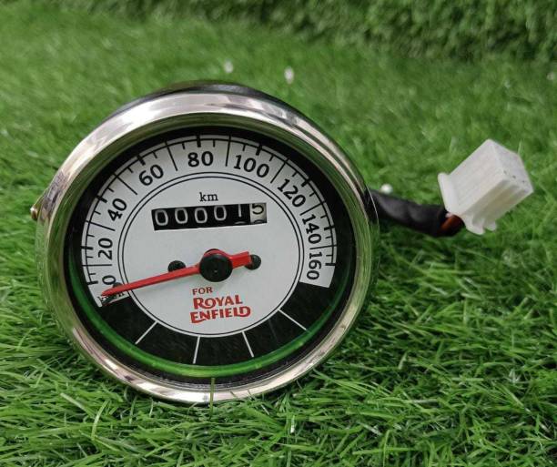 KOHLI BULLET ACCESSORIES Speedometer Black And White For Royal Enfield Classic Analog Speedometer