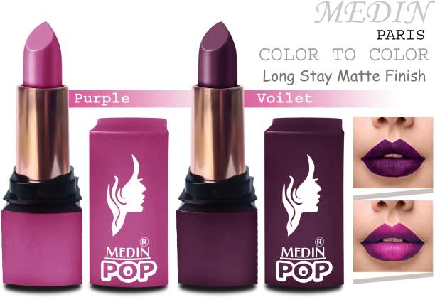 MEDIN Paris color to color matte lipsticks cosmetics set of 2