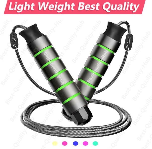 TQS Skipping Rope with Ball Bearings Rapid Speed Jump Rope Freestyle Skipping Rope