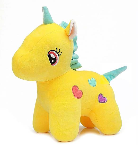 dryphon Yellow Unicorn Soft Toys | Soft Toys for Baby Boy & Girl | Soft Toys for Babies  - 25 cm