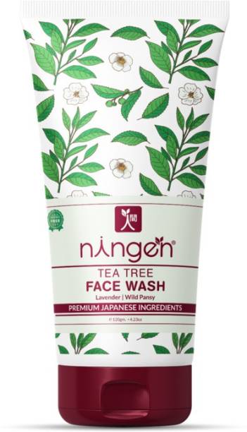 Ningen Tea Tree  I Infused with Lavender and Wild Pansy Extracts 120g Face Wash