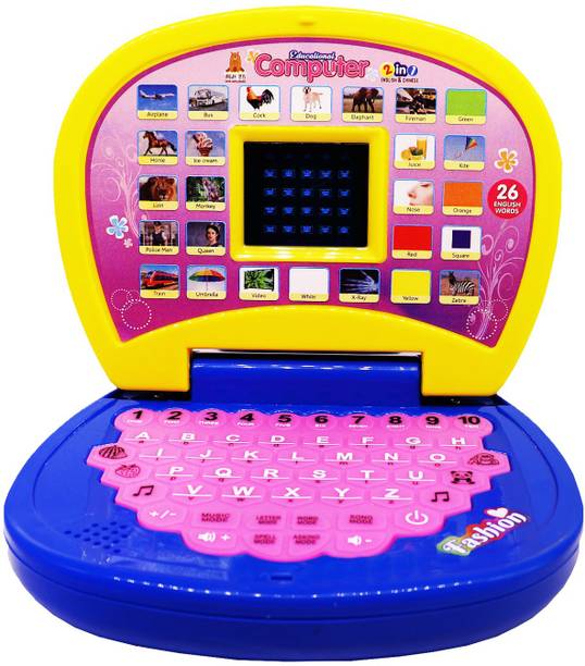 Aapaga Educational Learning laptop toy for kids | LED Display, Light, Music |Study Toys