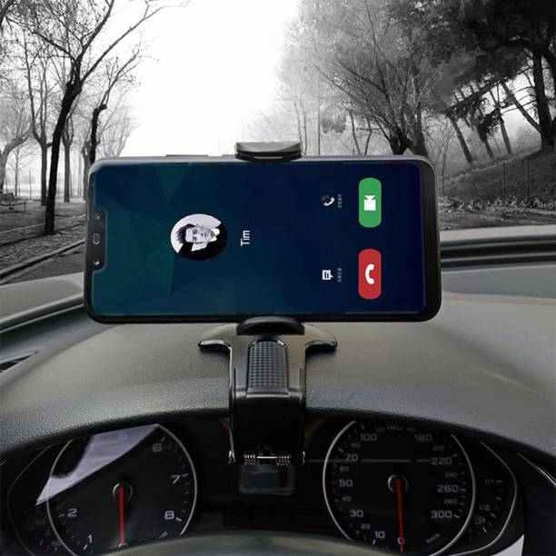 FKU Car Dashboard Phone Holder Strong Clip Non-Slip 360 Degree Rotation Dashboard Mobile Holder