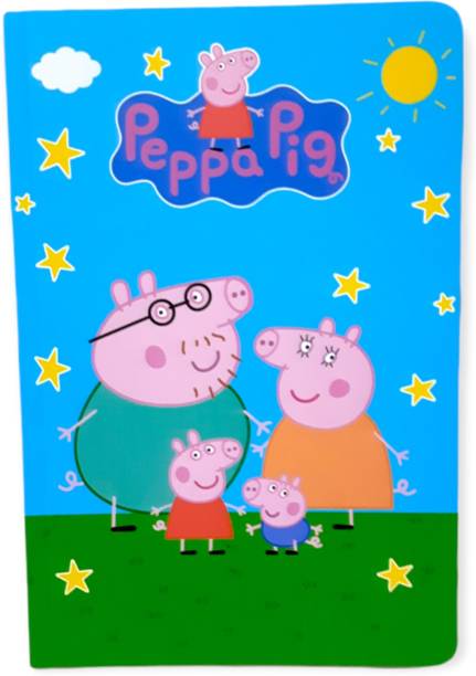 kistapo Heavenly Designed Notebook | Peppa Pig Print Art | A5 Notebook Ruled 100 Pages