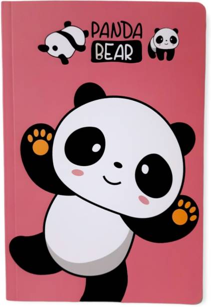 kistapo Heavenly Designed Notebook | Panda Print Art | A5 Notebook Ruled 100 Pages