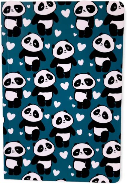kistapo Heavenly Designed Notebook | All Around Pandas Art | A5 Notebook Ruled 100 Pages