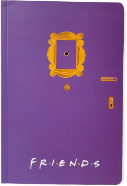 kistapo Heavenly Designed Notebook | Friends Door Knob Print Art | A5 Notebook Ruled 100 Pages