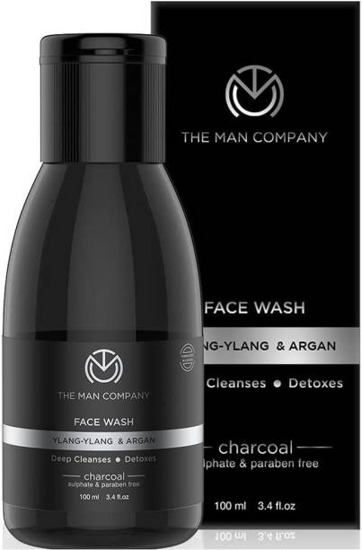 THE MAN COMPANY Charcoal  with Ylang Ylang & Argan Essential Oils Face Wash