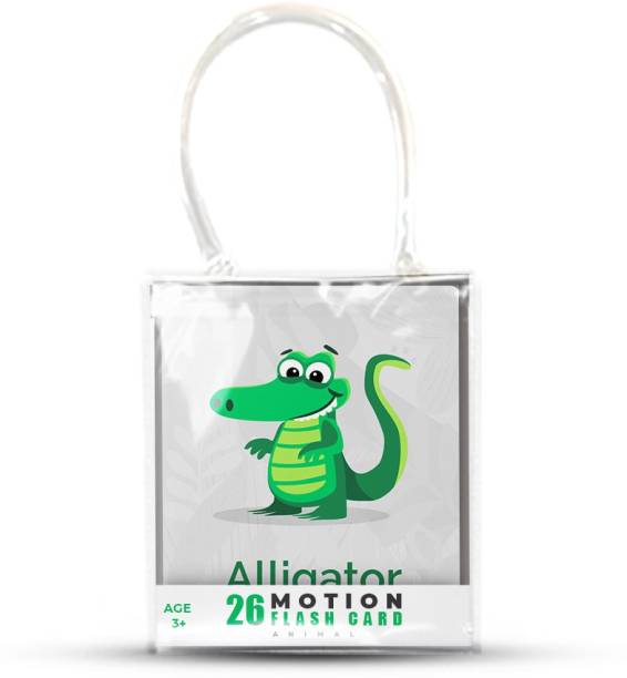 ULTRA 3D Lenticular A-Z Alphabets Animal Cartoon Flash Cards For Kids