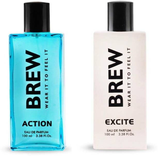 BREW Action and Excite Perfume Daily Wear Long Lasting Perfume Spray Eau de Parfum  -  200 ml