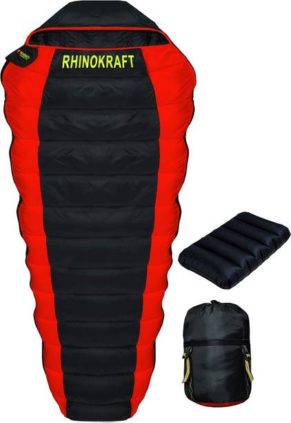 RHINOKraft Bigoty Red Camping, Travelling, Light Weight and Pillow Sleeping Bag