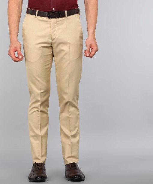 Judge Brown Textured Premium TerryRayon Pant For Men