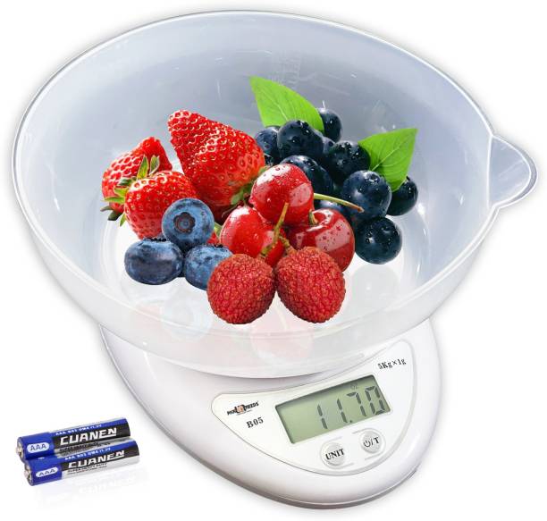 Pick Ur Needs Digital Kitchen Weight Scale with Removable Bowl Lightweight and Durable Weighing Scale