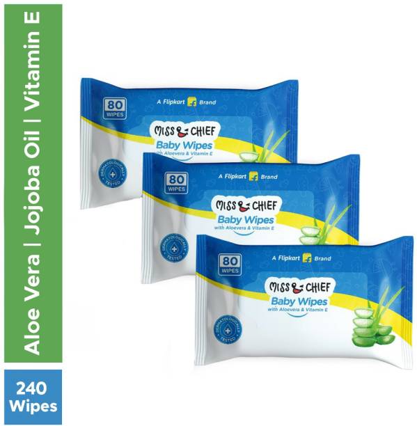 Miss & Chief by Flipkart Baby Wipes with Aloe Vera and Vitamin E