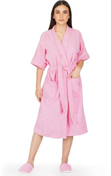 RANGOLI Pink Large Bath Robe