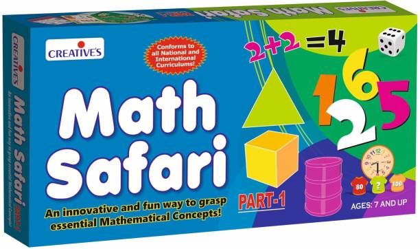 CREATIVE'S "Math Safari" Educational Board Games Board Game