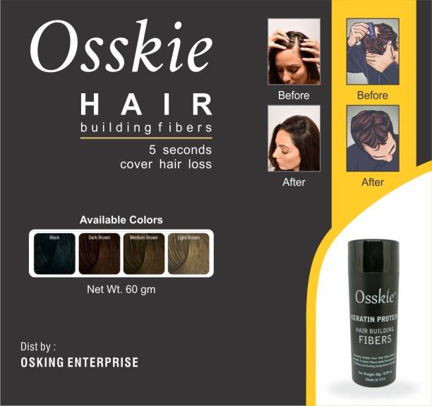 Stylazo osskie Hair Building Fibers Refill Pack 60Grams For All Fibres dark brown 546546546 soft Hair Volumizer fiber