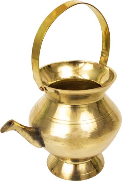 Spillbox Brass Kamandal|Ganga Jal|Pital Kamandalam Kalash Theertham Holy Water Lota puja| Brass Kalash