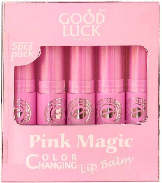 Goodluck Pink Magic Lip Balm (Pack of 5) Strawberry