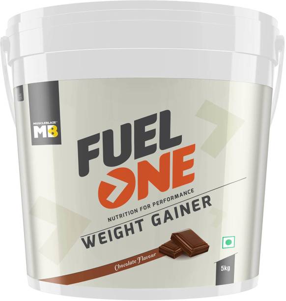 MUSCLEBLAZE Fuel One Weight Gainer (Chocolate, 5 kg / 11 lb, 50 Servings) Weight Gainers/Mass Gainers