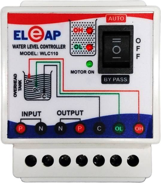 eleap Water Level Controller with 3 Sensors Automatic Motor On and Off Systems Wired Sensor Security System