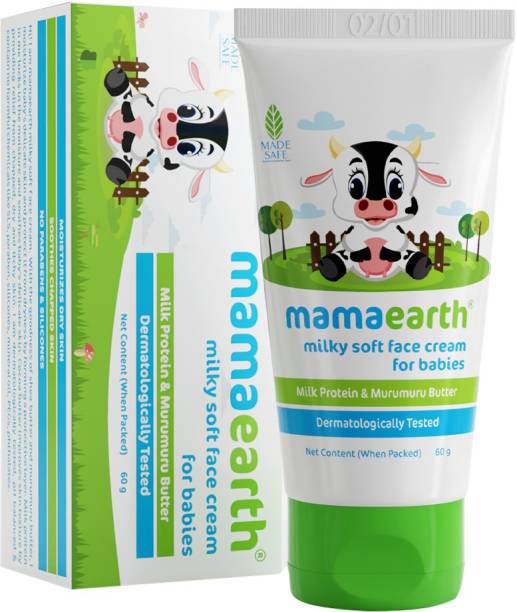 MamaEarth Milky Soft Face Cream With Murumuru Butter for Babies, 60 ml