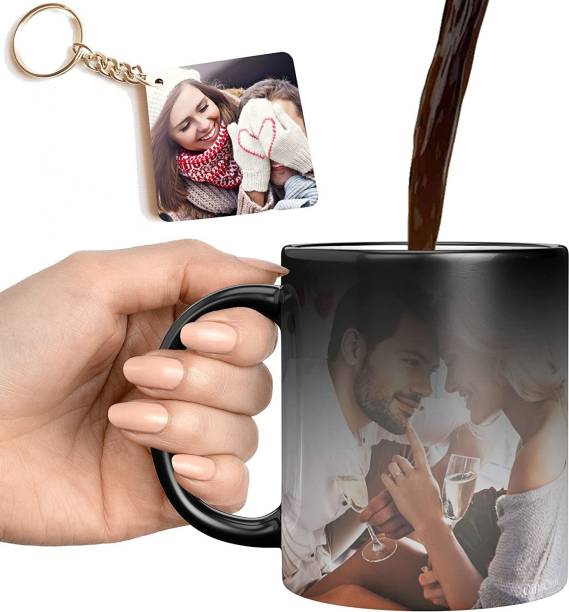 Giftofy Photo Print Tea Cup Your Pictures/Text Magic cup Ceramic Coffee Mug