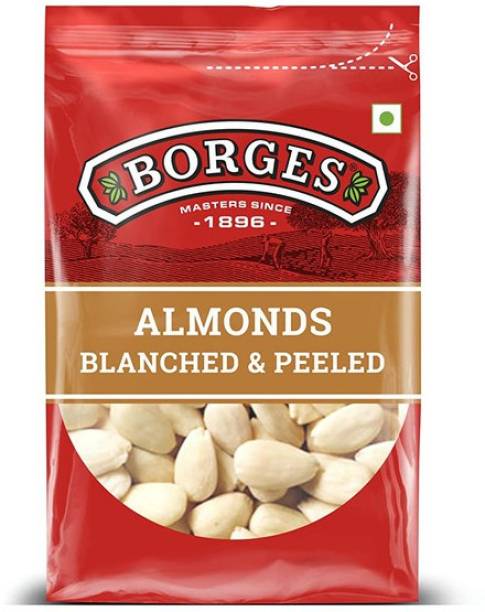 Borges Almonds, Blanched & Peeled, No Soaking No Peeling Required, Tasty and Versatile Almonds