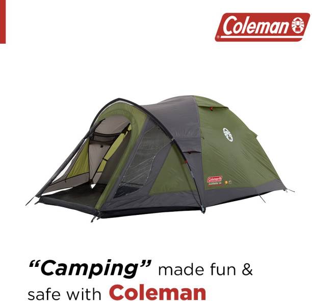 COLEMAN Darwin 3+ Tent - For Outdoor Camping Tent, With Spacious Porch For Extra Storage, WaterProof Fly Sheet