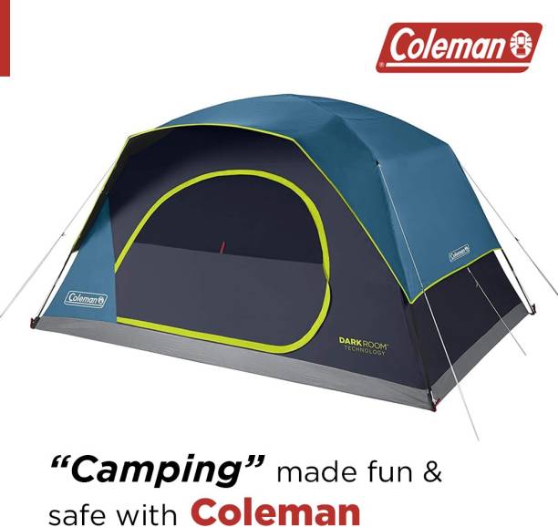 COLEMAN 8-Person Dark Room Skydome Camping Tent Tent - For Trekking, Family trip, Camping, Adventure trip