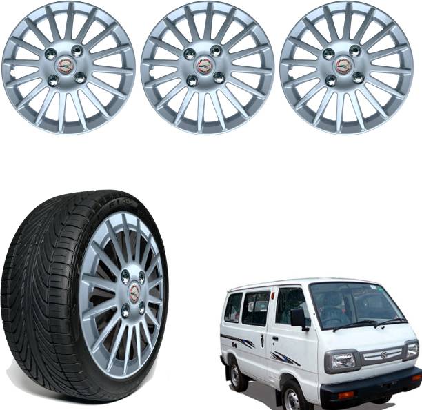 WolkomHome Car Wheel cap, Hub Cap 12 Inch Wheel Cover Multi Spike Silver CS10 Wheel Cover For Maruti Omni