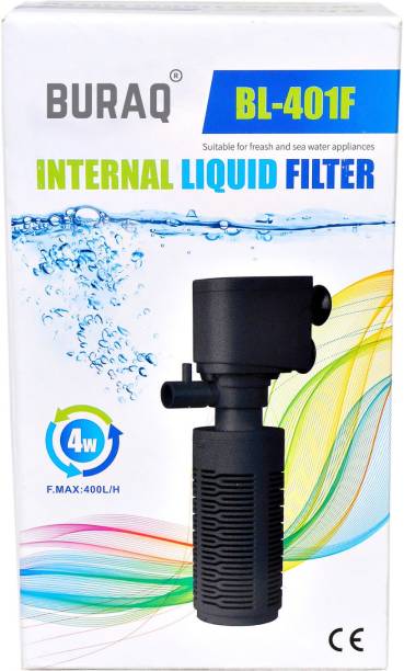 Buraq Mini Internal Liquid Filter Ultra Quiet Powerfull Motor with Oxygen Pump Power Aquarium Filter