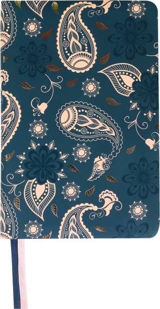 Doodle Paisley Pattern Notebook A5 Diary Ruled 160 Pages