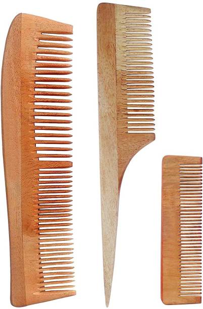 WOODYKRAFT Pure Healthy Neem Wooden Comb