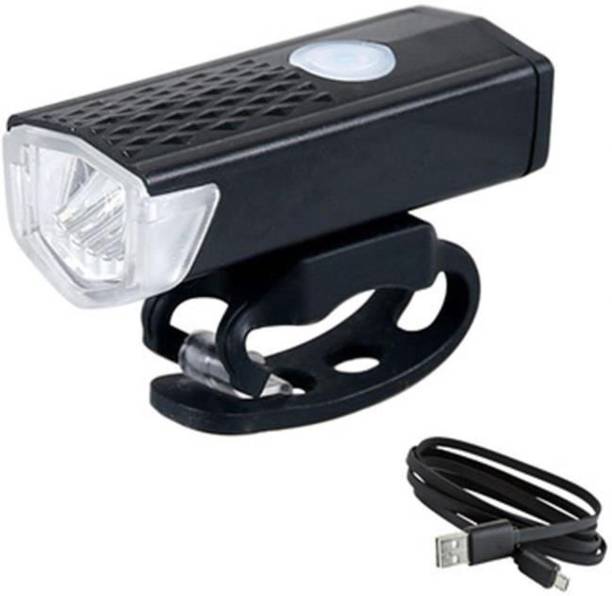 lets play Rechargeable LED Bicycle Headlight Taillight Set, LED Front Rear Light Combo LED Front Light