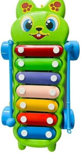 HK Sport & Toys MUSICAL XYLOPHONE with Wheels for Kids