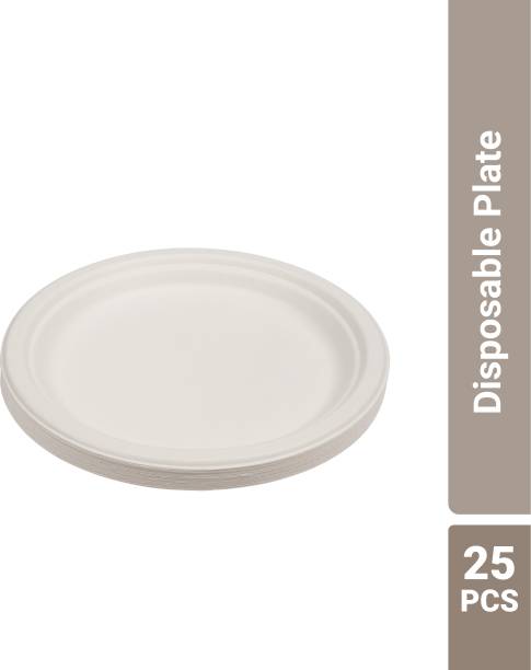 Flipkart Supermart Disposable Plate 7 inch Rice Plates